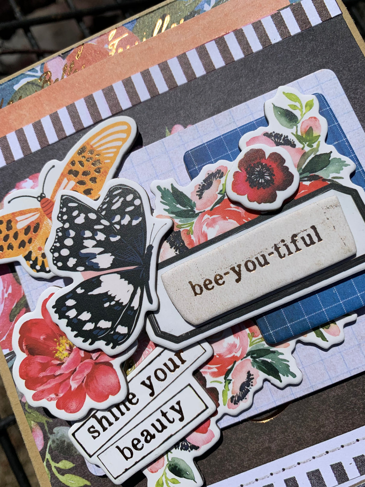 Painted Floral Book Box Button Farm Club Kit