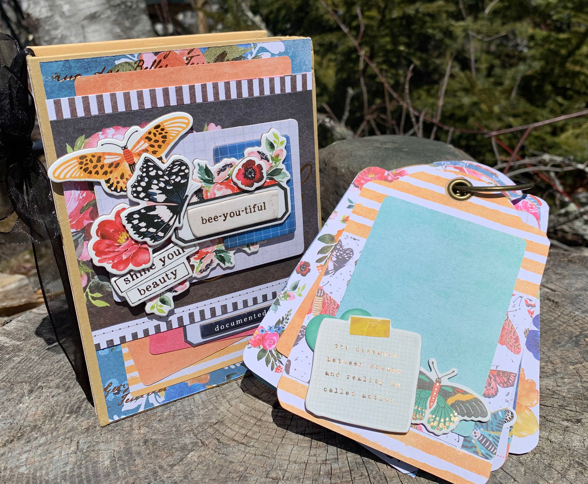 Painted Floral Book Box Button Farm Club Kit