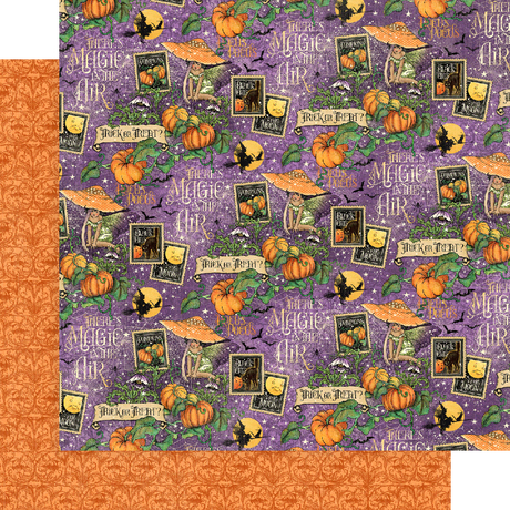 Midnight Tales Collection Double-Sided Cardstock - Hocus Pocus