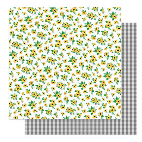 Sweet As Honey Collection - 12x12 Double Sided Paper - Sunflowers