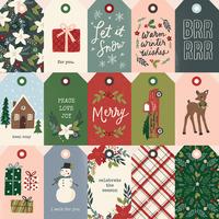 Winter Cottage Double-Sided Cardstock  - Tags