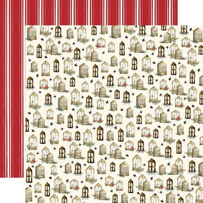 Christmas 'Wooden Windows' 12X12 Double Sided Cardstock