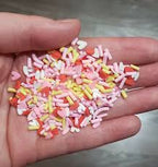 Hearts & Yellow Confetti Shaker Mix